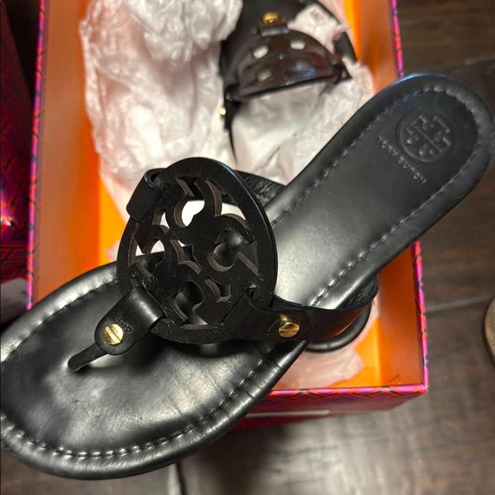 Tory Burch Perfect Black Miller  Sandals